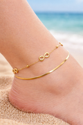Chaîne de cheville Infinity Glow