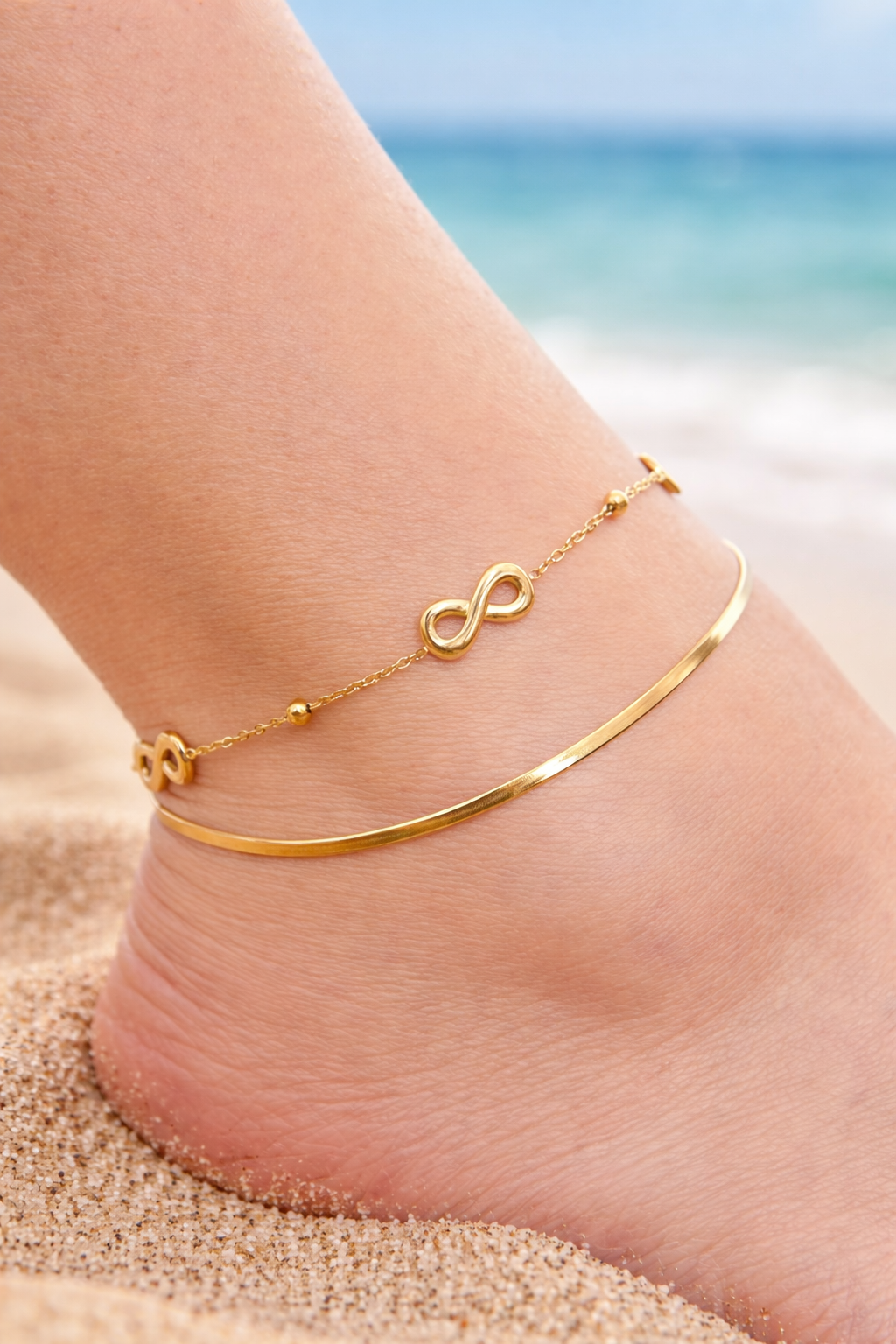 Chaîne de cheville Infinity Glow