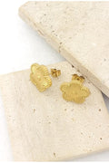 Boucles d'oreille trèfles doré