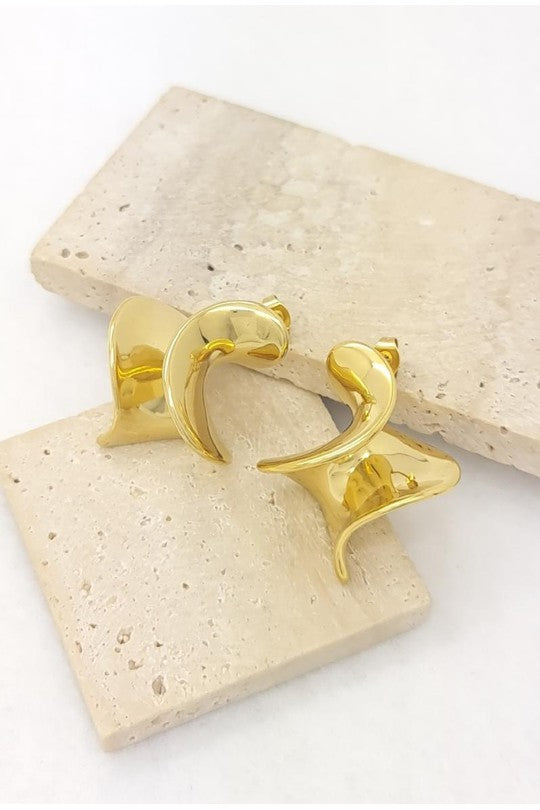 Boucles d'oreilles ondulés