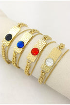 Bracelet pierre colorés