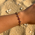 Bracelet strass rose et violet